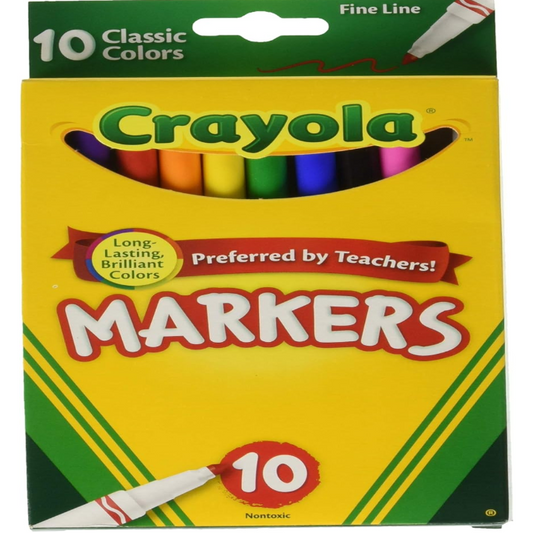 Crayola Classic Fine   Line  Markers 10 Ct.
