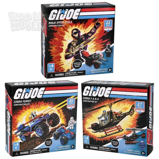 G.I. Joe Vehicle Builder Building  Blocks Kits (45-47 Pcs)