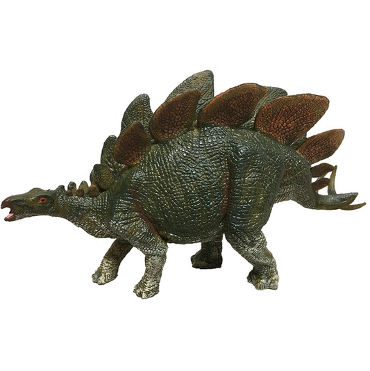 Green Stegosaurus Painted Resin Dinosaur Figure