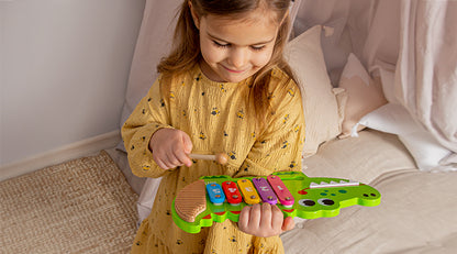 Kids Hits Wooden Croco  Xylophone Adventure