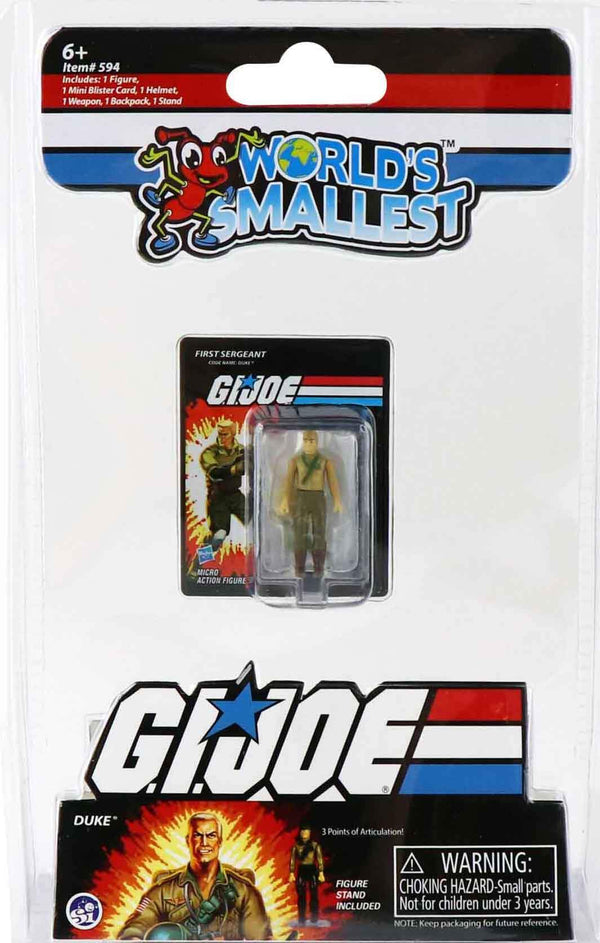 World's Smallest G.I. Joe (Duke, Snake Eyes, Roadblock)-Each sold separately