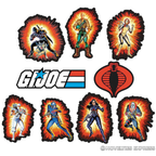 8 Pc. G.I. Joe Characters &  Logo Cutout Wall Decorations