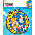 Sonic The Hedgehog Let's Roll! Sticker