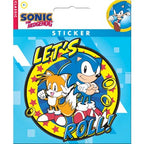 Sonic The Hedgehog Let's Roll! Sticker