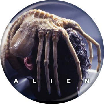 Alien Franchise Face Hugger Pushback Button Round 1.25-Inch