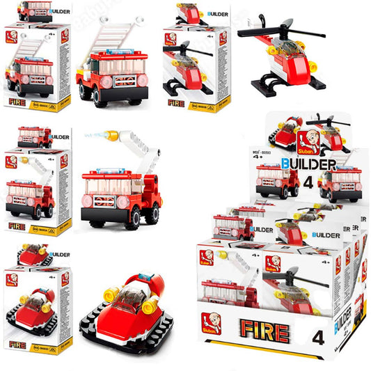 Sluban Fire Vehicle M38-B0593 Building Set - Assorted Styles