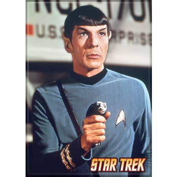 Star Trek Spock With Phaser  Magnet 2.5" x 3.5"