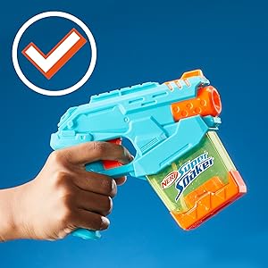 Nerf Super Soaker Mini  Dunk Fill Water Blaster - 3.4 Fluid Ounce Tank
