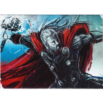 Marvel Thor Wielding Hammer   Magnet 3.5" x 2.5"