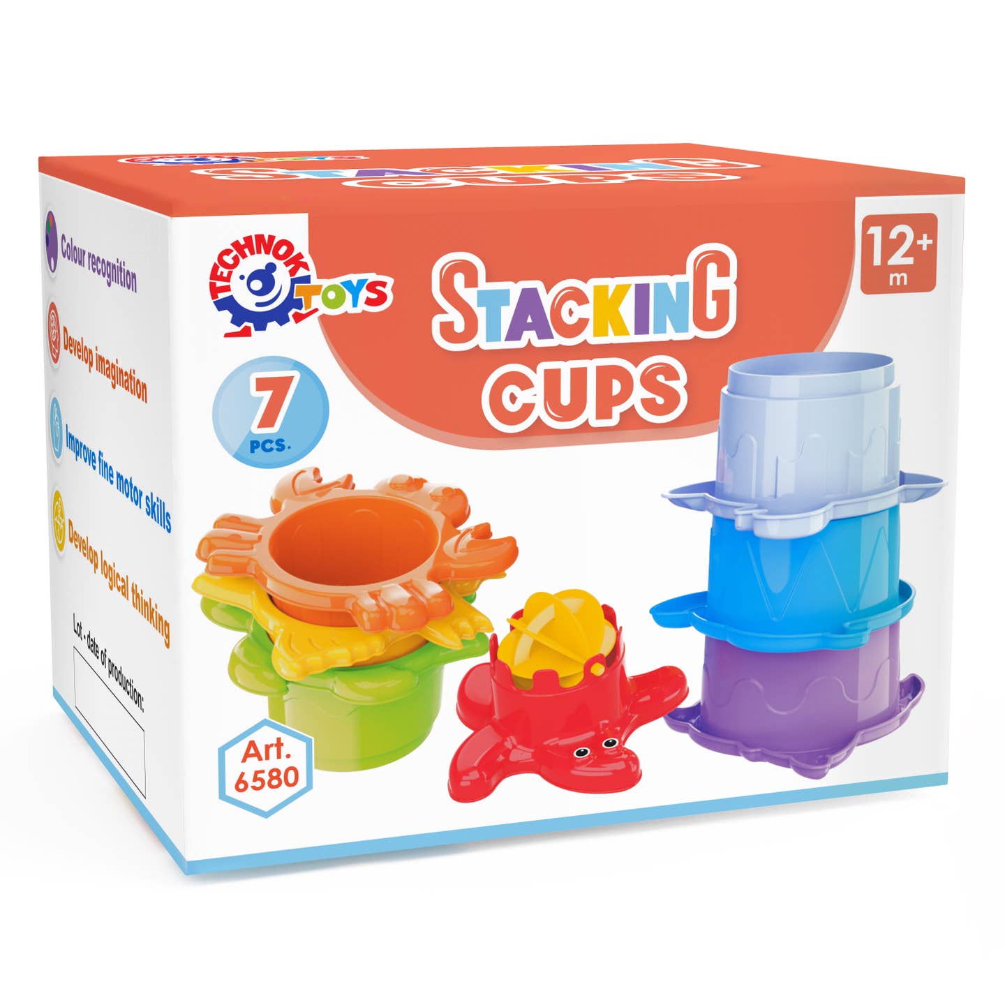 Stacking Cups Sea Animal Shapes 7 Piece Set