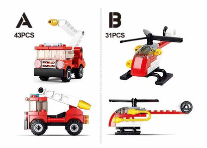 Sluban Fire Vehicle M38-B0593 Building Set - Assorted Styles