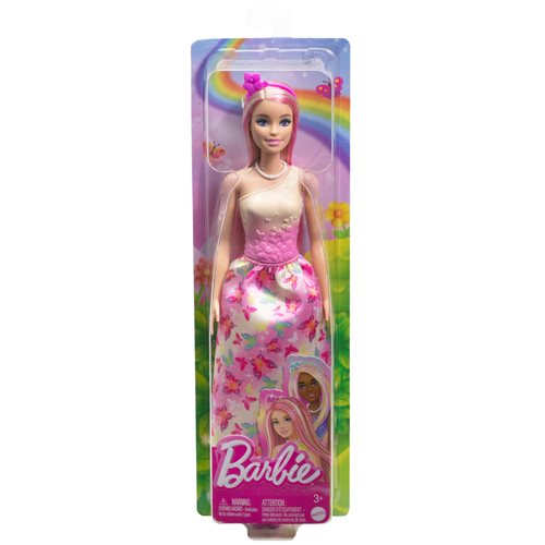 Barbie Royal Pink Fashion Doll & Accessories with Pink Hair