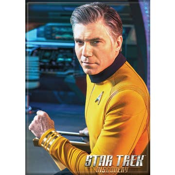 Star Trek Disco Capt Pike Yellow    Magnet 2.5" x 3.5"