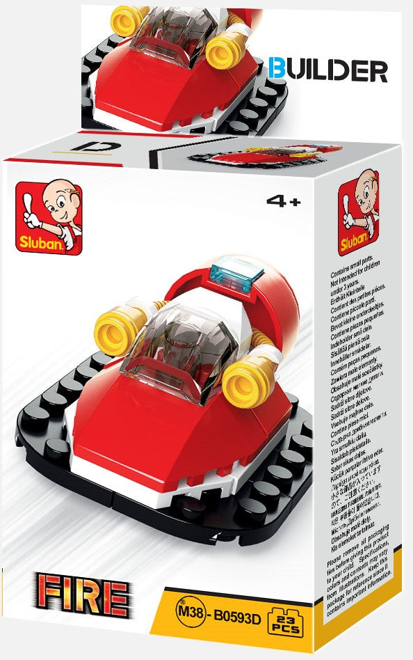 Sluban Fire Vehicle M38-B0593 Building Set - Assorted Styles