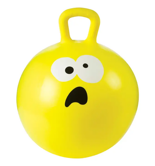 Toysmith Playground Classics 18" Hoppy Ball with Pump - Emoji