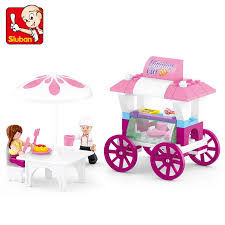 Sluban Girl's Dream  Food  Carriage  Builder Building  Blocks Kit (78 Pcs)