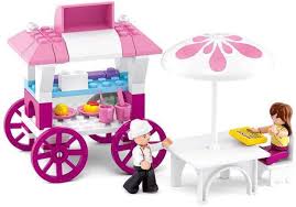 Sluban Girl's Dream  Food  Carriage  Builder Building  Blocks Kit (78 Pcs)