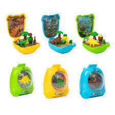 Toysmith Dinosaur Mini Worlds, Miniature Dino Figurine