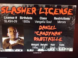 Candy Man  Movie  Laminated Parody  Fake ID Card