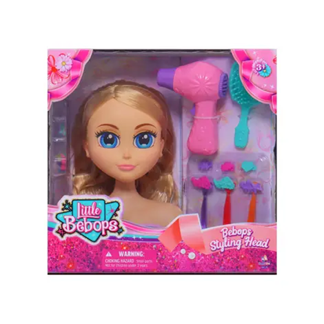 Little Bebops Styling Head  With Real Sound Dryer, Hair Brush And Clips