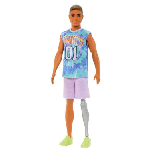 Barbie Ken Fashionistas Doll 212 - With Jersey And Prosthetic Leg