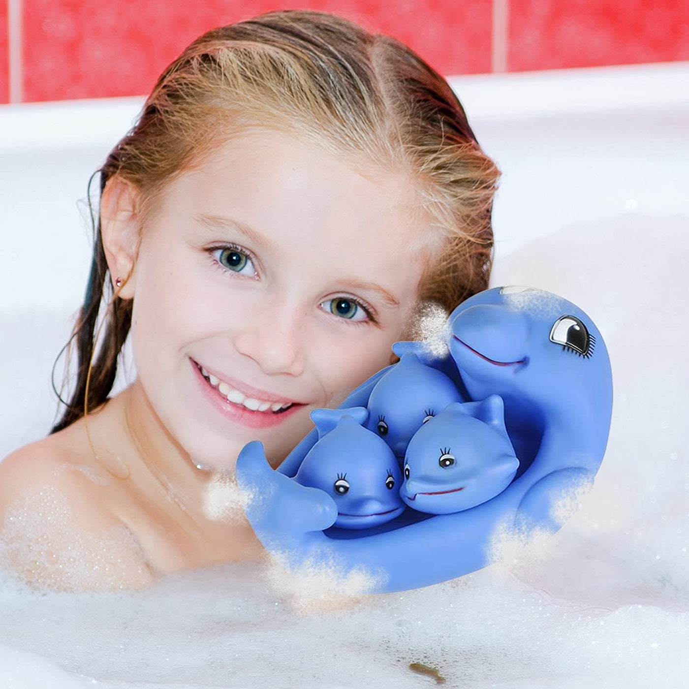 Dolphin Bath Toy Set