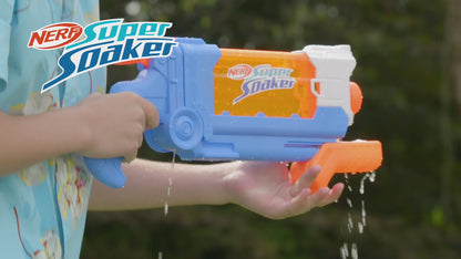 Nerf Super Soaker Flip Fill Water Blaster - 4 Spray Styles, Fast Fill, 30 Fluid Ounce