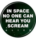 Alien In Space 1.25 Inch Button
