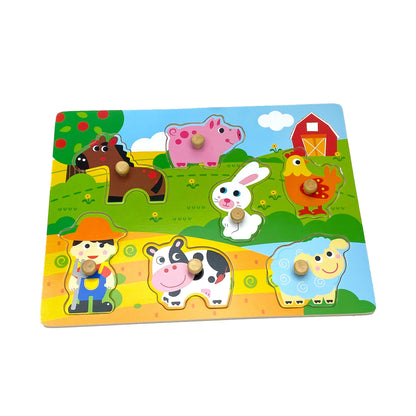 Animal Farm  Wooden Peg Puzzle