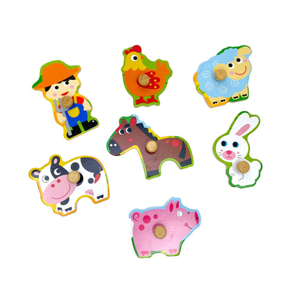 Animal Farm  Wooden Peg Puzzle