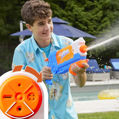 Nerf Super Soaker Flip Fill Water Blaster - 4 Spray Styles, Fast Fill, 30 Fluid Ounce