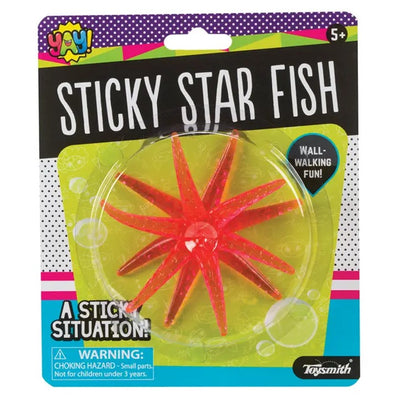 Toysmith YAY! Sticky Star Fish Squishy Fidget Toy