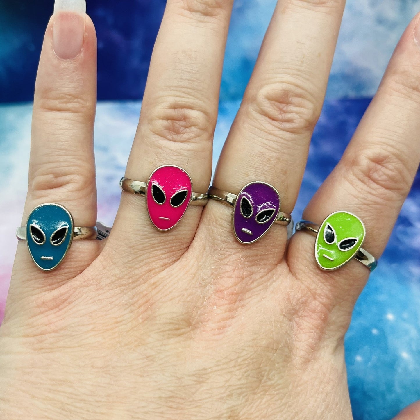 Glow-in-the-Dark Alien Ring